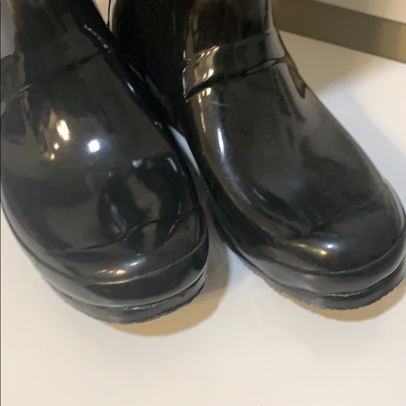Tall Glossy Hunter Rain Boots - Picture 2 of 6